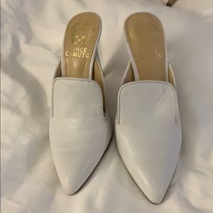 Vince Camino white mules